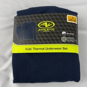 NWT Athletic Works Kids' Dark Blue Thermal Set
